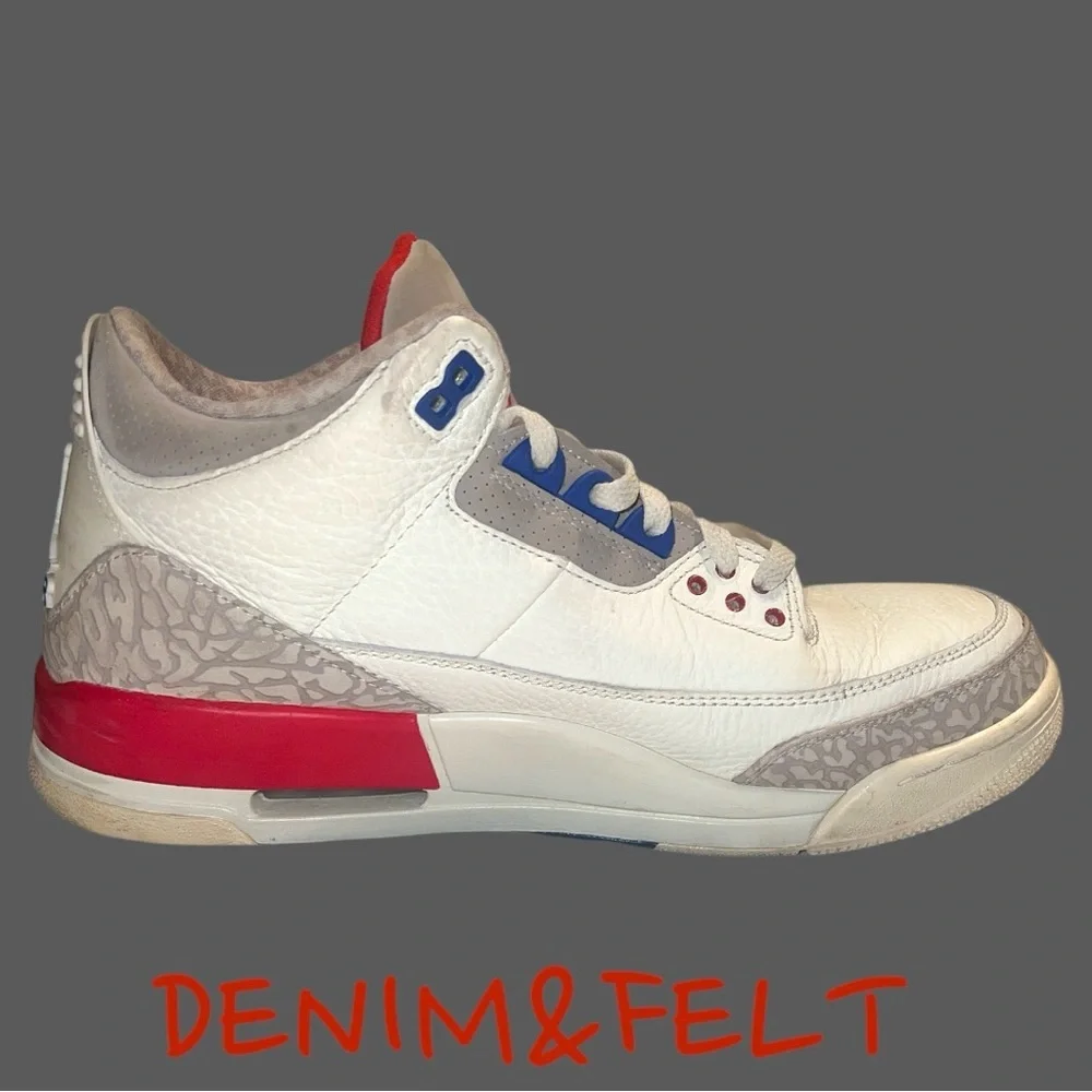 Jordan 3 Retro‎ International Flight | SAIL/SPORT ROYAL-LIGHT BONE-FIRE RED